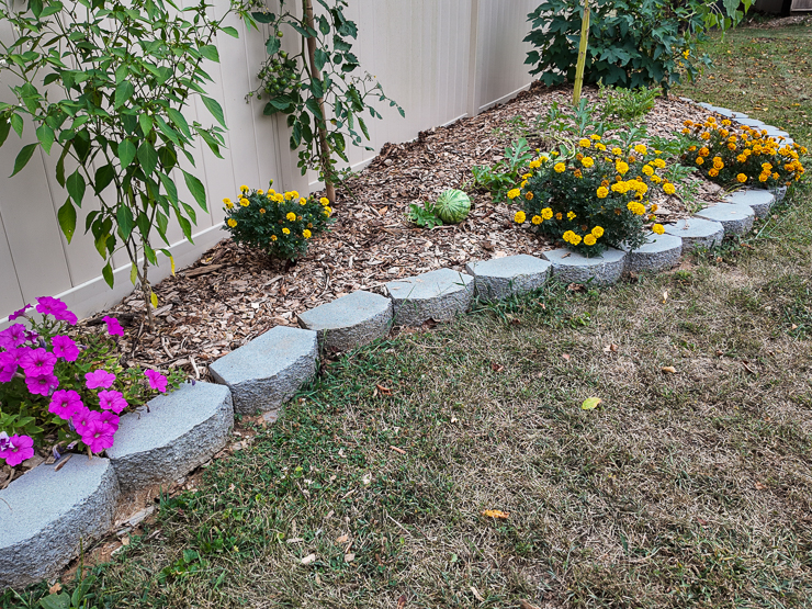 landscaped garden bed