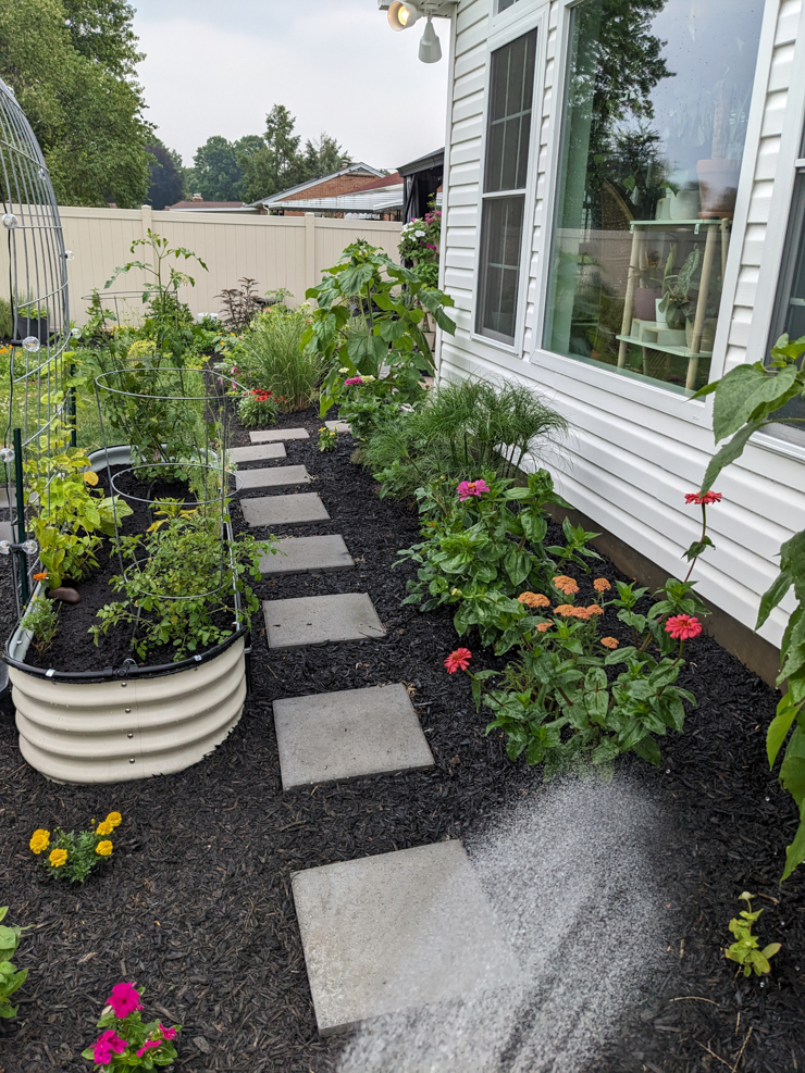 DIY landscaping around Vego beds