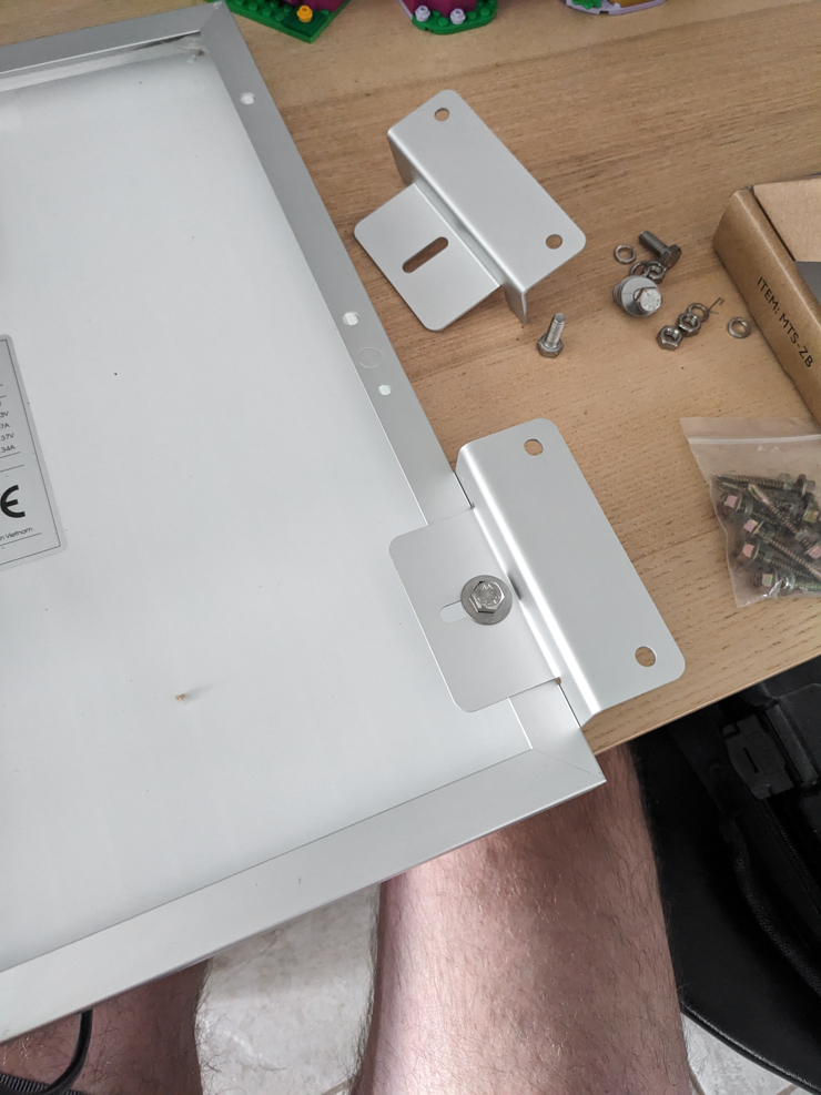 back of a solar panel