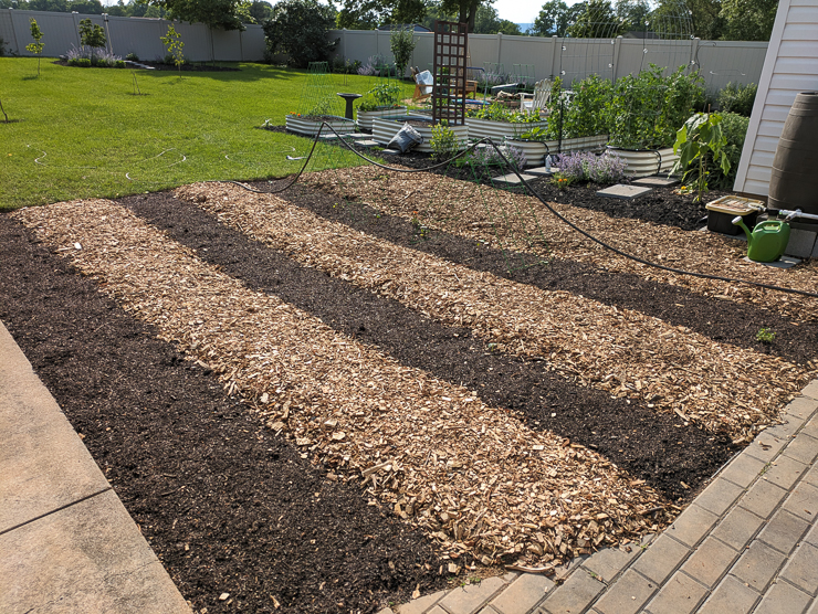 Grassy area converted