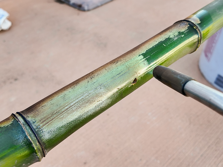 heating curing bamboo