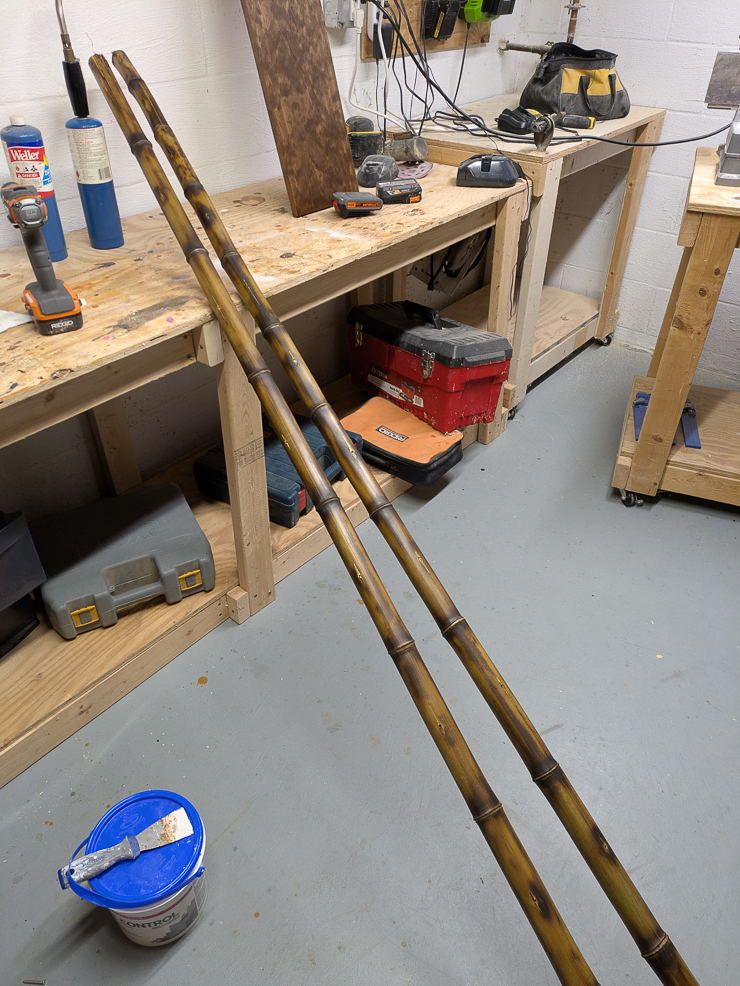 heating cured bamboo