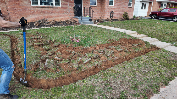 edging out a garden bed