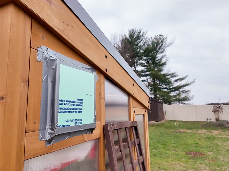 covering the fan with foam insulation