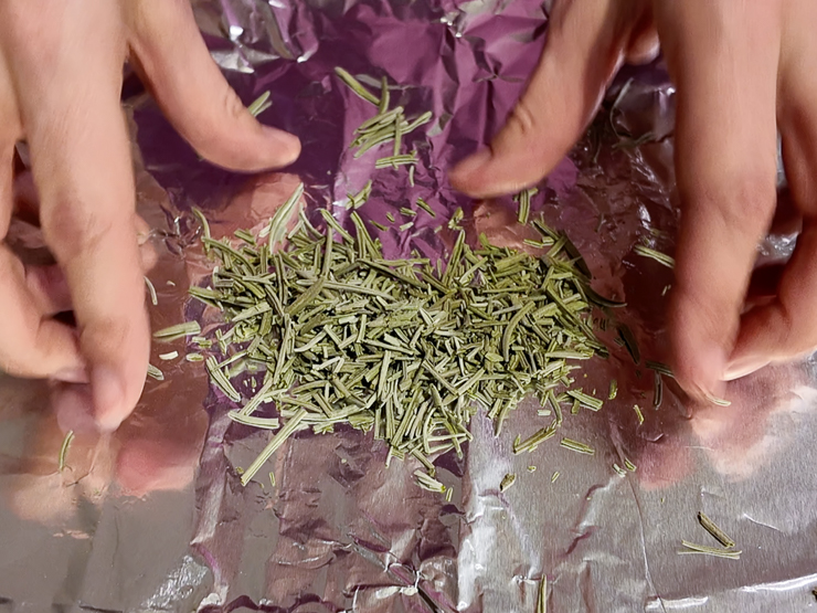 oven drying lavender