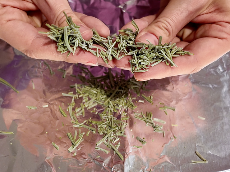oven drying lavender