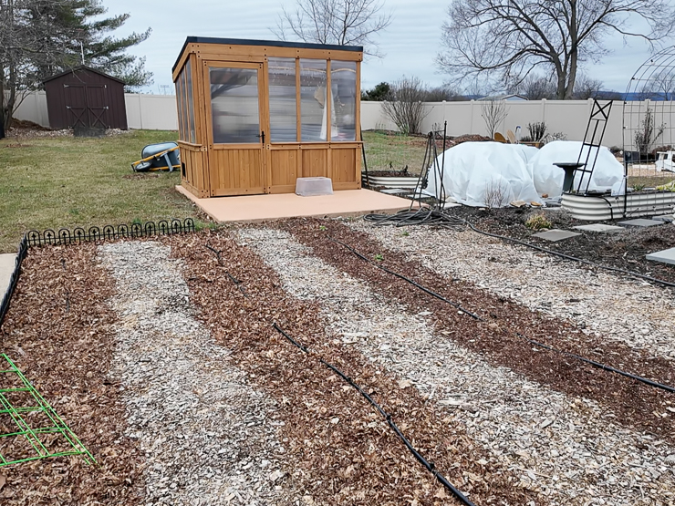 greenhouse in a garden