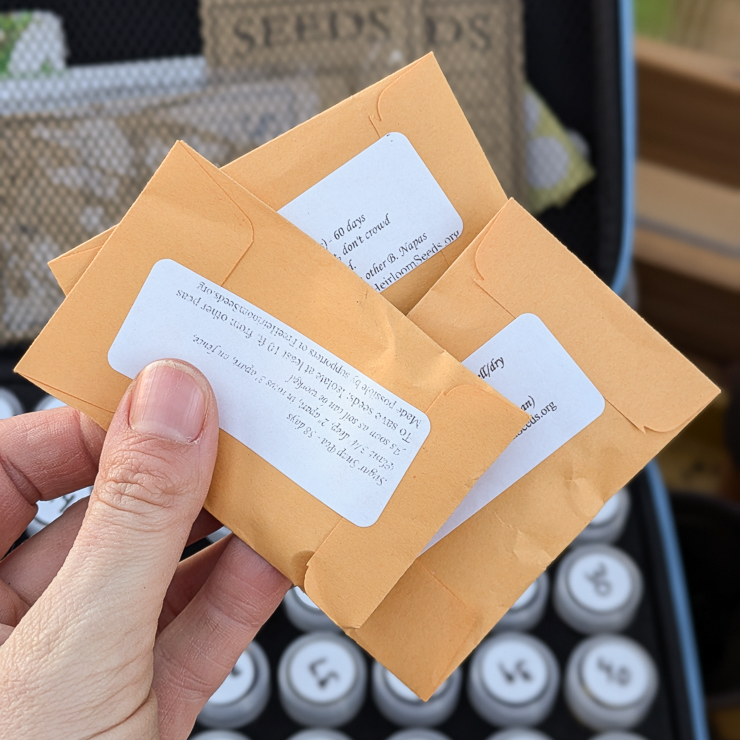 packets from freeheirloomseeds.org