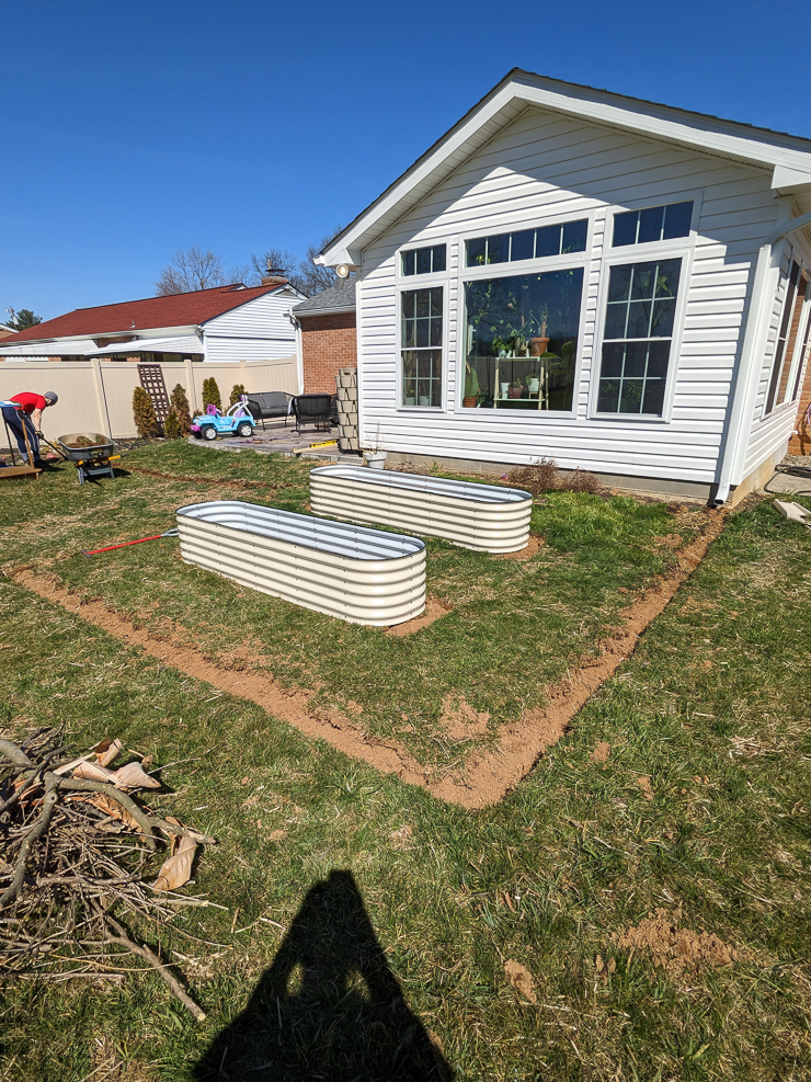 putting raised beds in