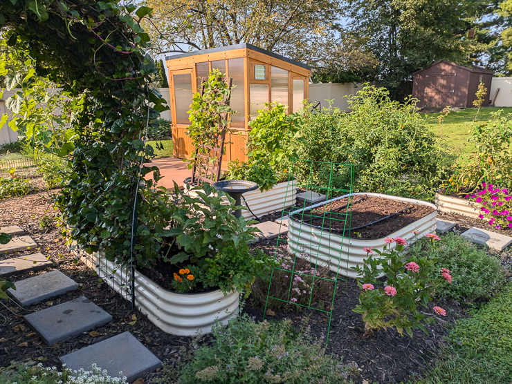 large vegetable garden